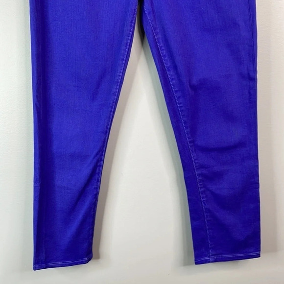 PAIGE Roxbury Purple Skinny Ankle Jeans Blue Pop of Colour Stretch USA Retro 29 - Picture 4 of 12